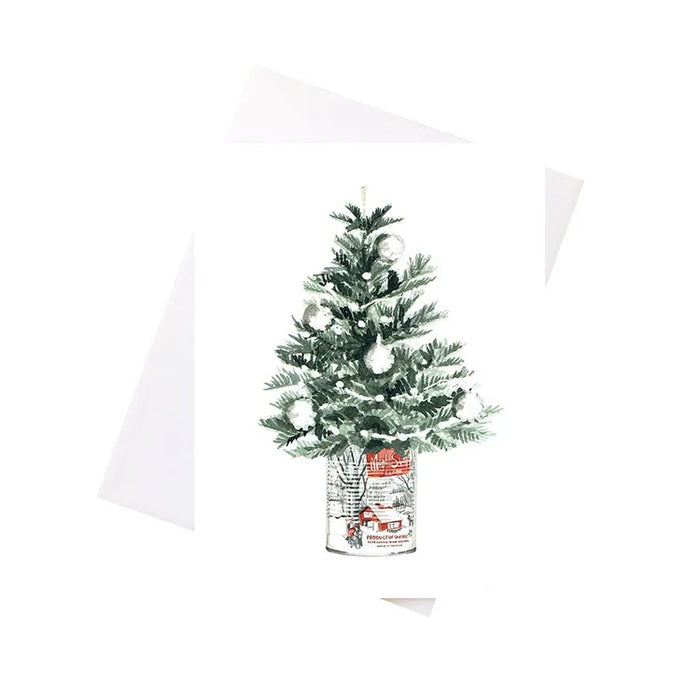 Card - Watercolour Maple Syrup Christmas