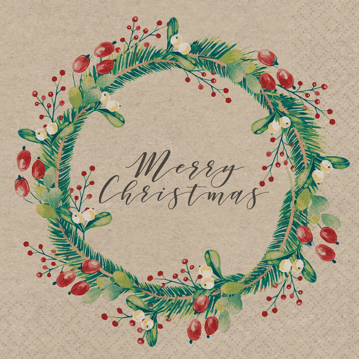 Napkins - Holiday Wreath