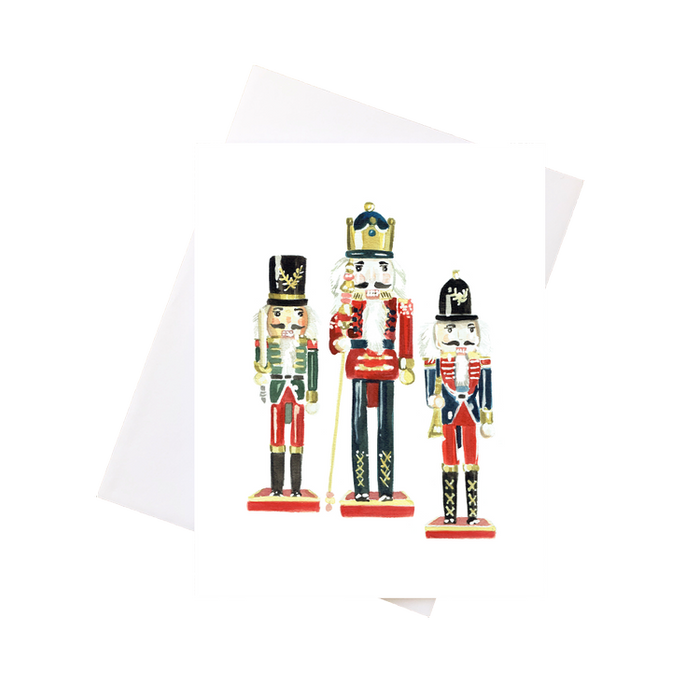 Card - Watercolour Nutcrackers