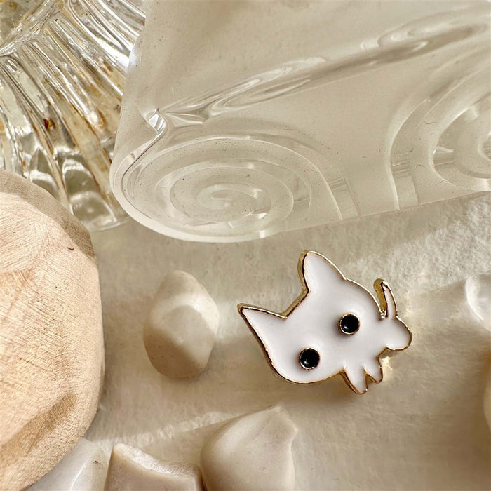 Enamel Lapel Pin - "Terrence" Tiny Timid Cat