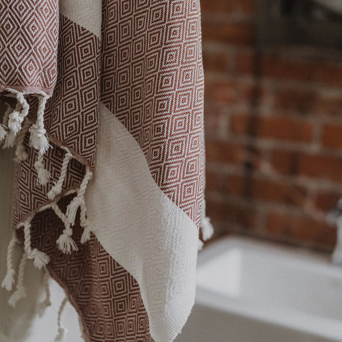 Turkish Towel - Diamond Almond