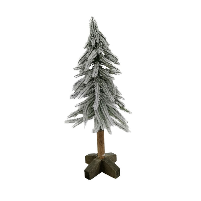 Faux Flocked Pine Tree