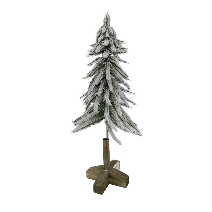 Faux Flocked Pine Tree