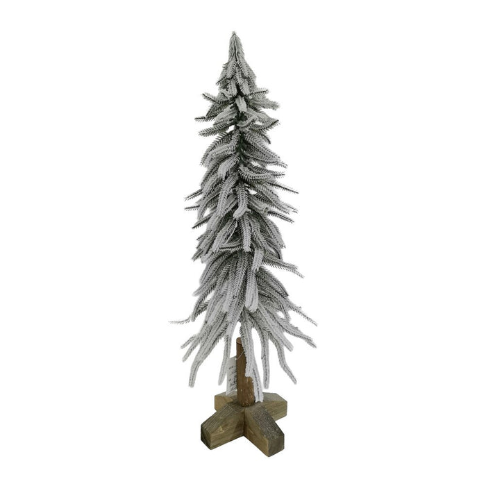 Faux Flocked Pine Tree