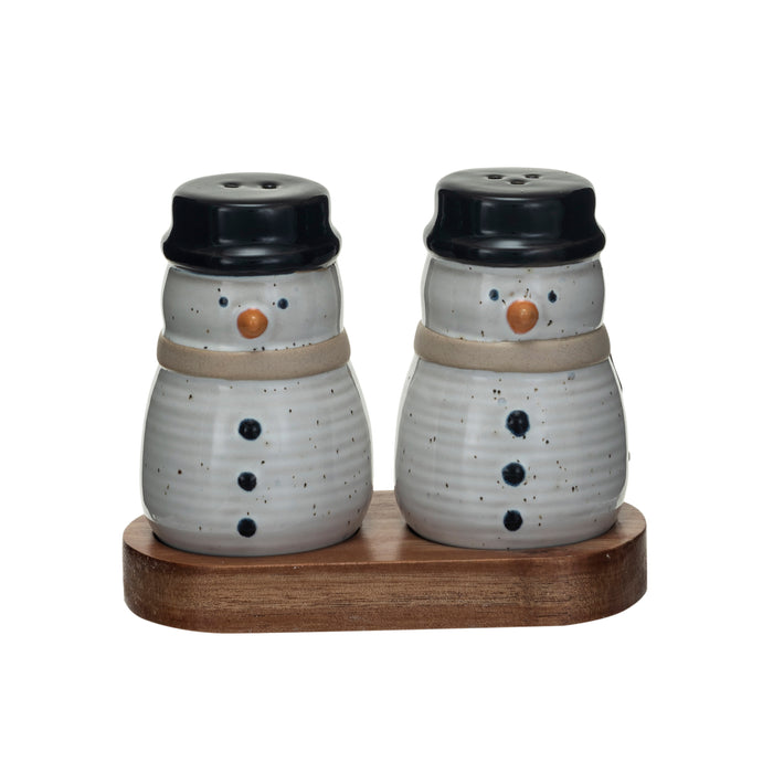 Salt & Pepper Shakers - Snowman
