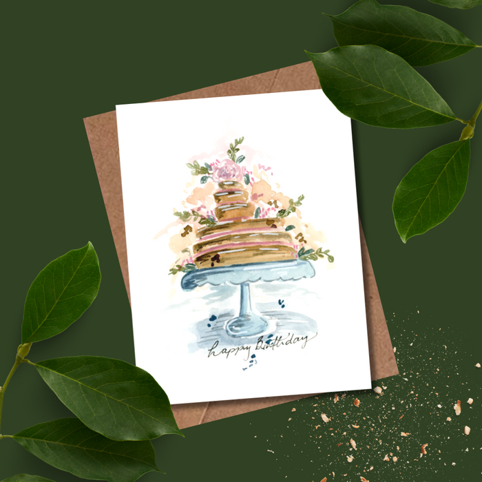 Greeting Card - Birthday Cake
