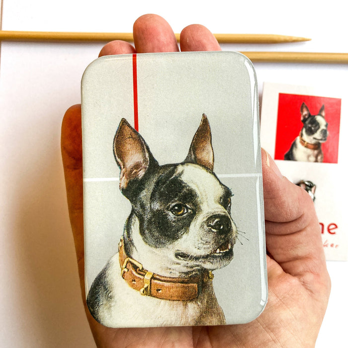 Notions Tin - Boston Terrier