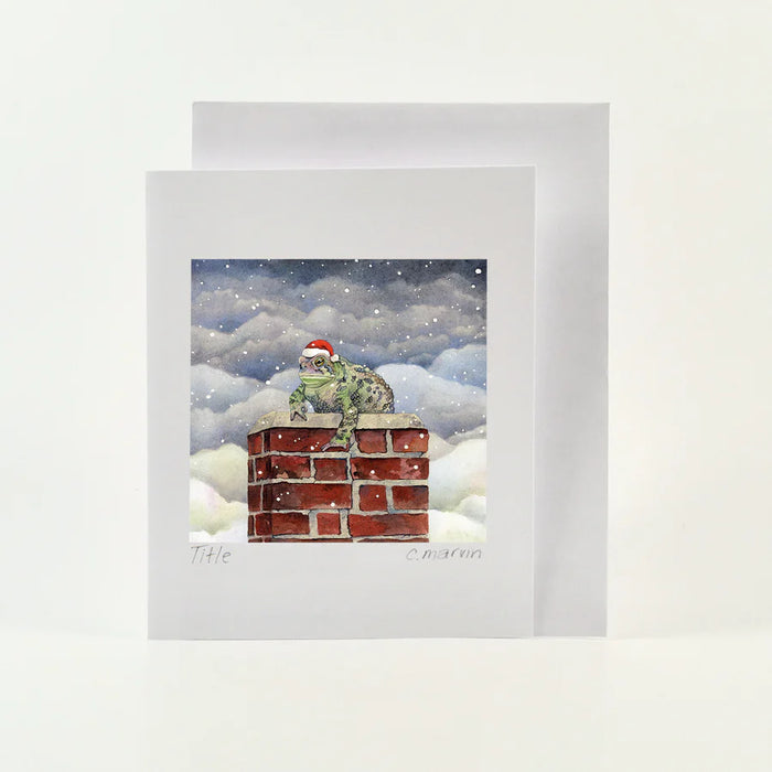 Card Watercolour - Grinch Toad