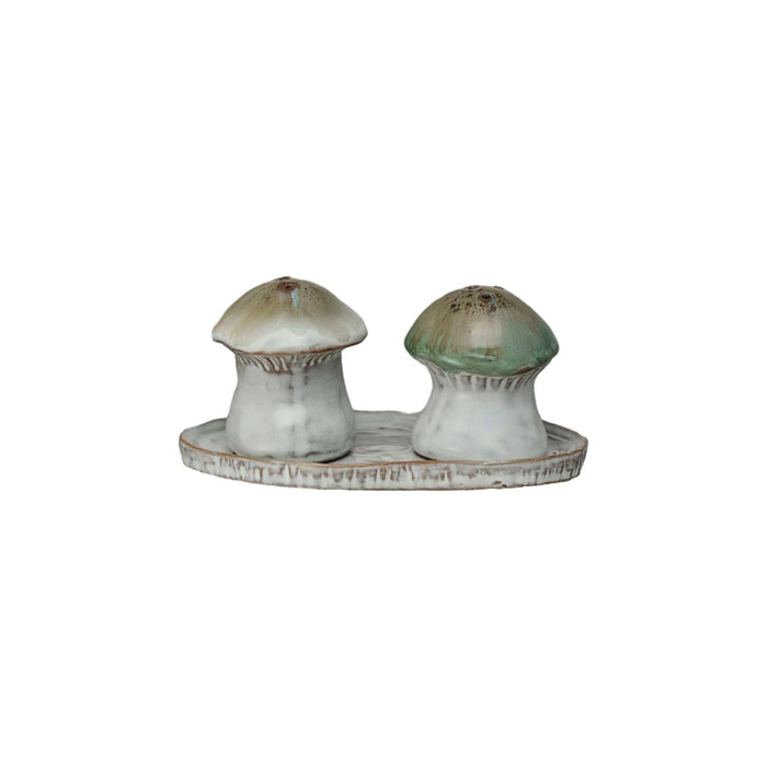 Stoneware Mushroom Salt & Pepper