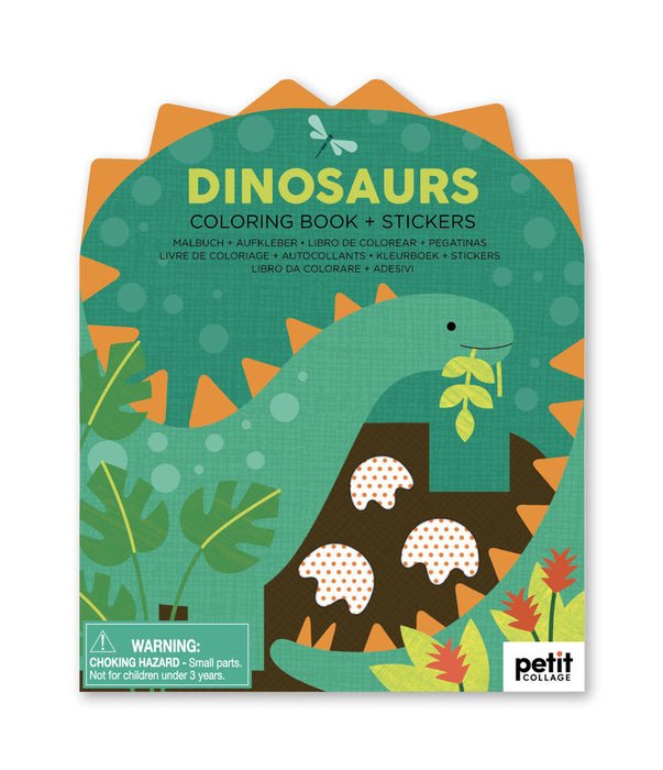 Dinosaurs Colouring Book & Stickers