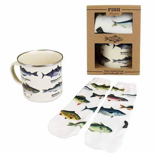 Fish Mug & Sock Set