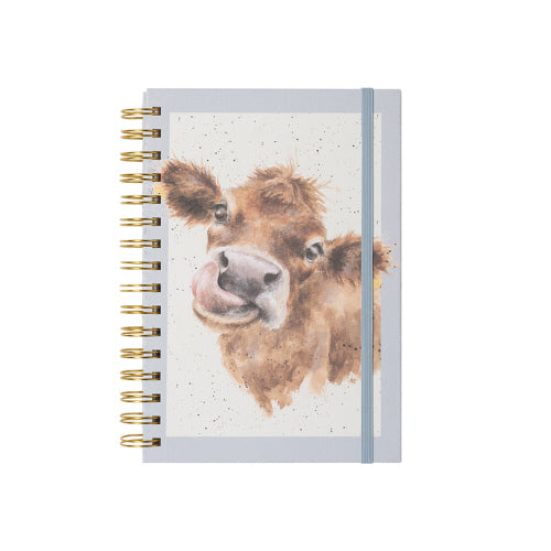 Notebook - Small Spiral Bound -Cow