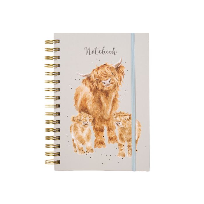 Notebook - Small Spiral Bound - Highland Cow