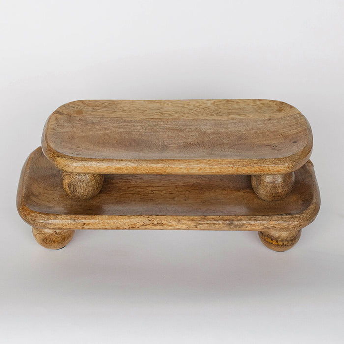 Wood Trays with Feet