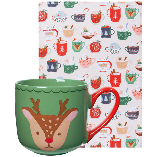 Christmas Mug & Tea Towel Set