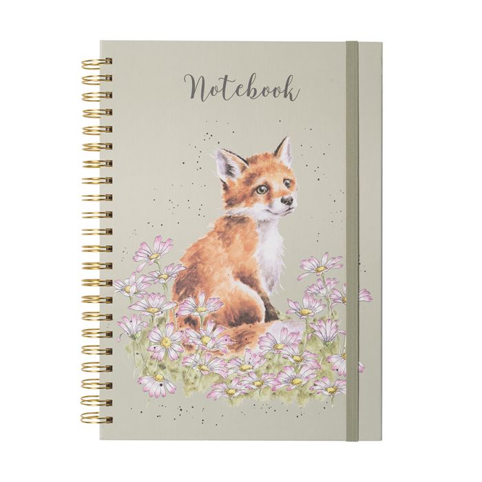 Notebook - Large Spiral Bound Fox