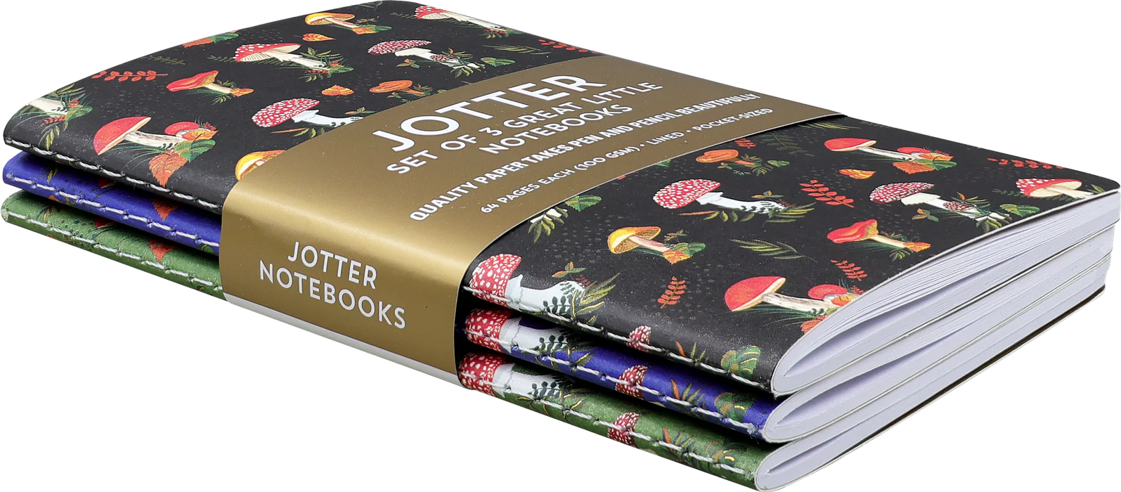Mini Notebook Jotter - Mushrooms