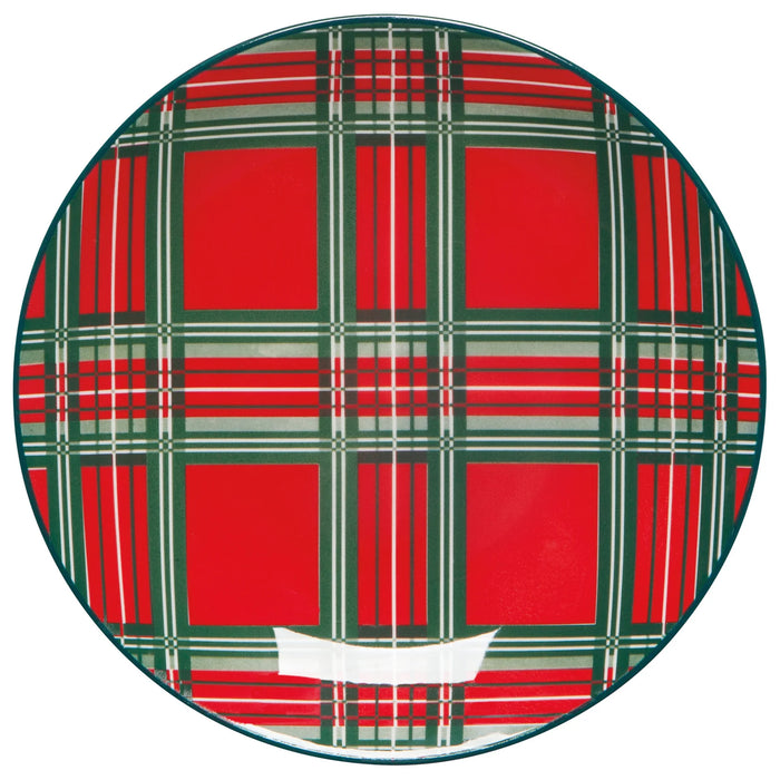 Christmas Appie Plates- Plaid