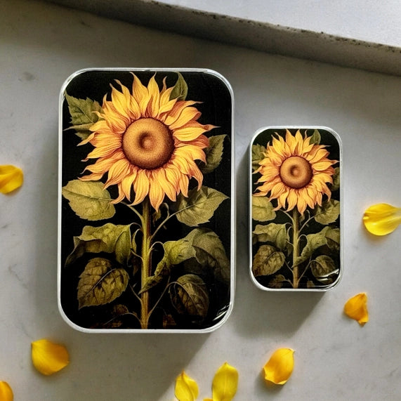 Notions Tin - Sunflower