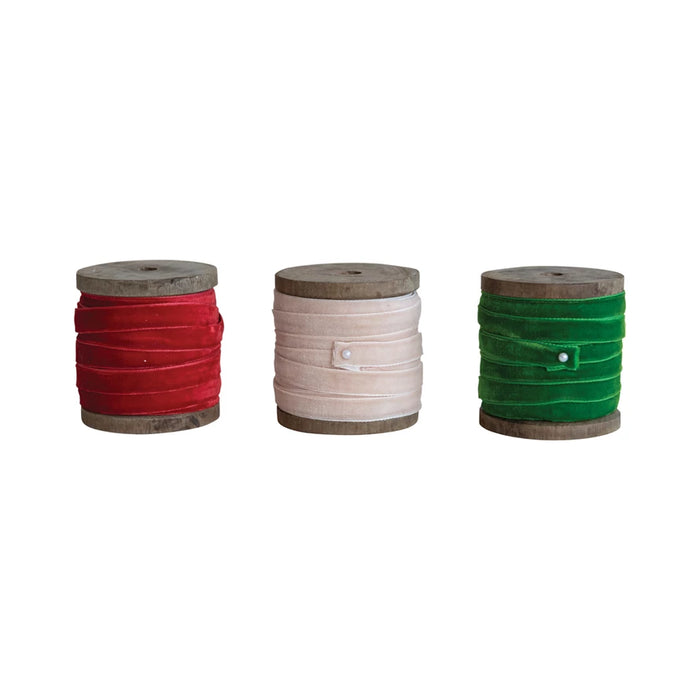 Velvet Ribbon Spools
