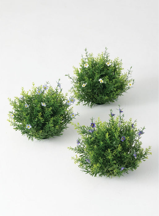 Faux Greenery Orb Wildflower