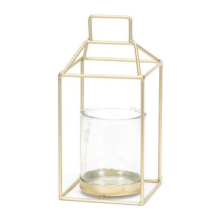 Candle Stand - Square Gold