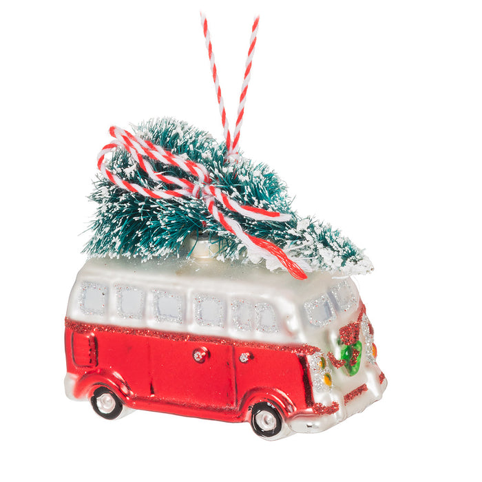 Camper with Tree Ornament
