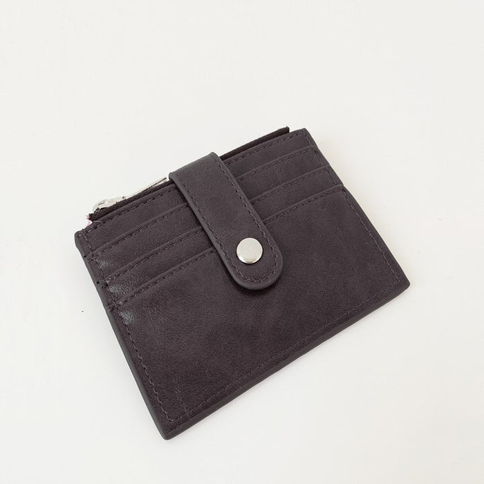 Small Card Holder With Zipper