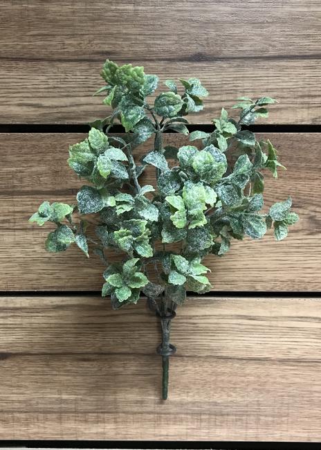 Green Glittered Leaf Bush