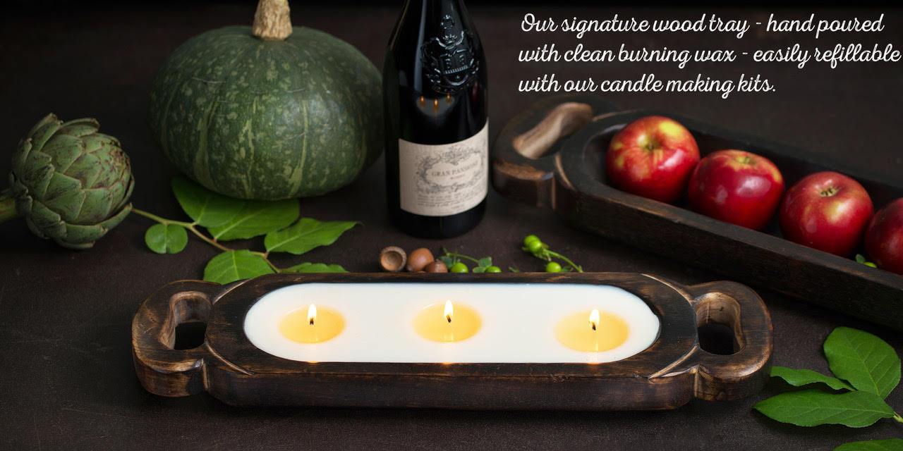 Candle Tray - Grapefruit Pine