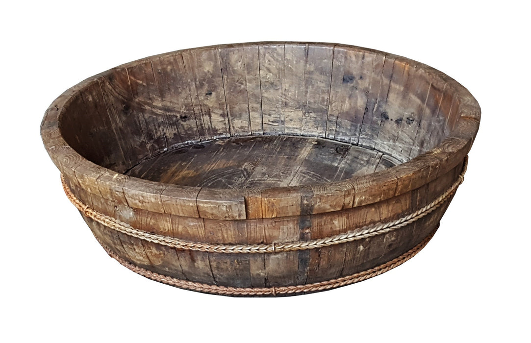 Antique Large Wooden Bowl