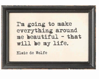 Wood Framed Wall Art with Sayings
