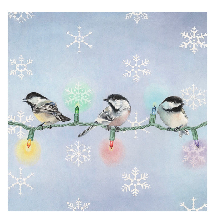 Card Watercolour - Chickadees