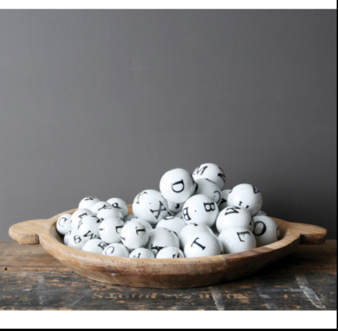 Orbs - Stoneware with Letters