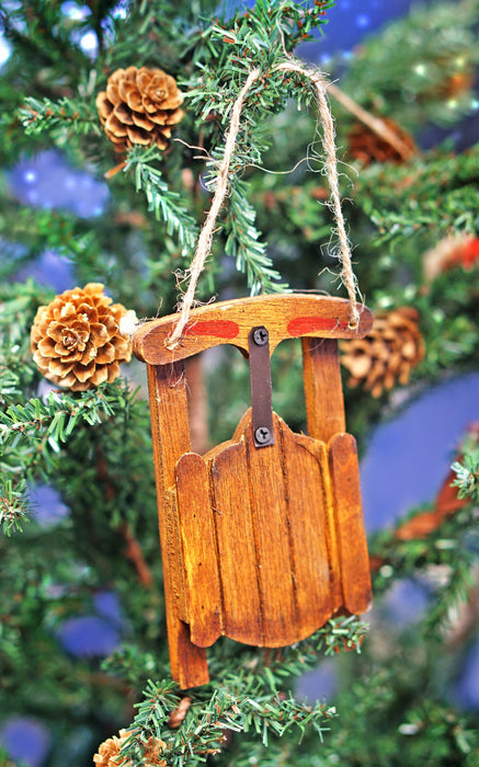 Ornament - Wood Sled