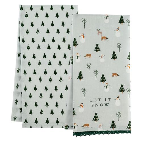 Holiday Flour Sack Tea Towel Set