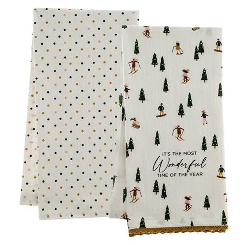 Holiday Flour Sack Tea Towel Set