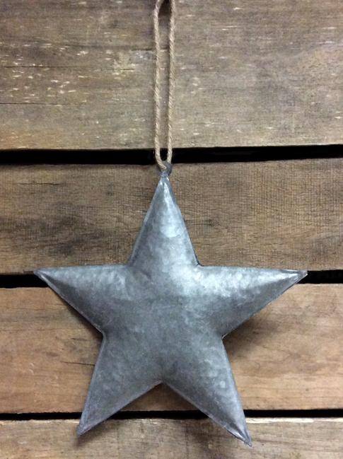 Galvanized Metal Star Large