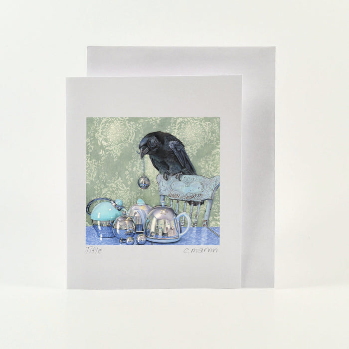 Card Watercolour - Crow Collects