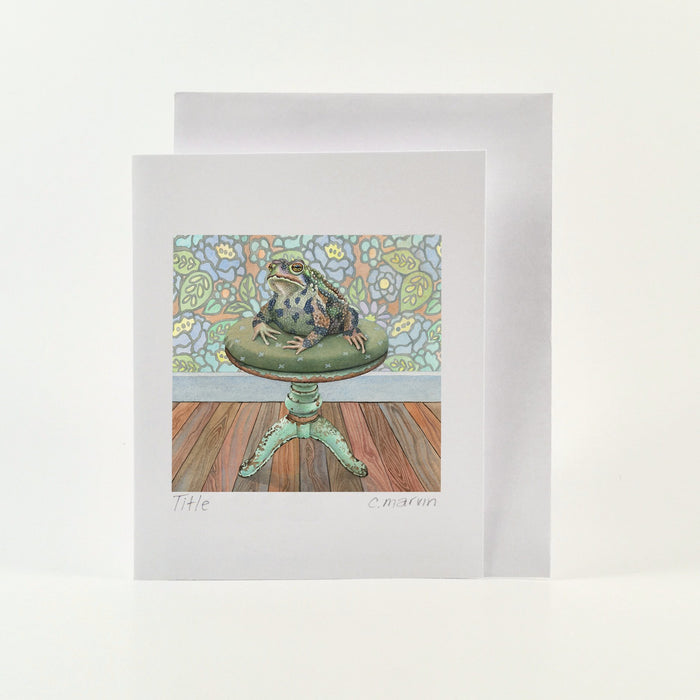 Card Watercolour - Toad Stool