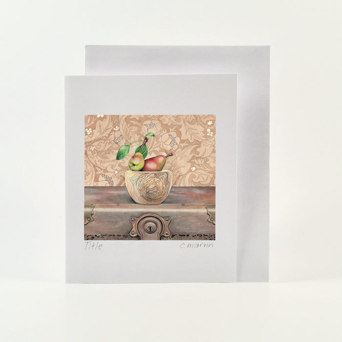 Card Watercolour - Wild Pears