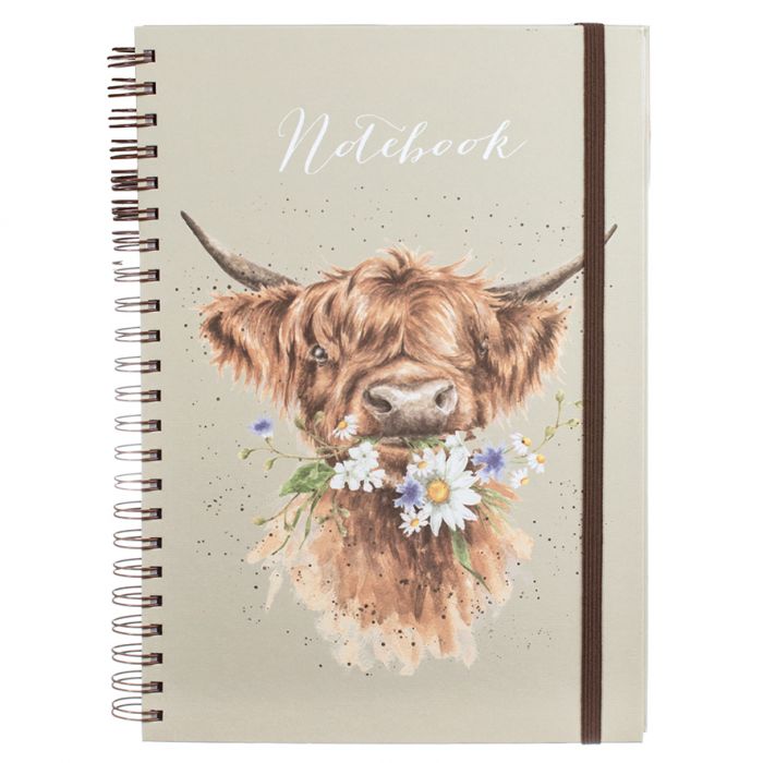 Notebook - Large Spiral Bound - Cow