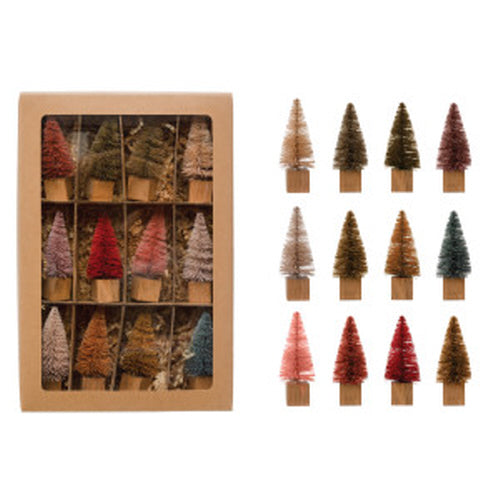 Boxed Sisal Bottle Brush Tree