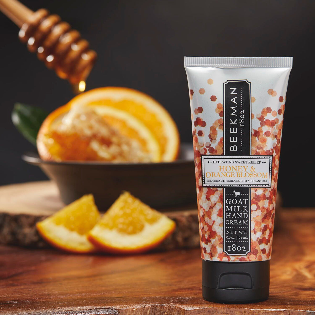 Beekman Hand Cream Honey & Orange Blossom Brushed Designs